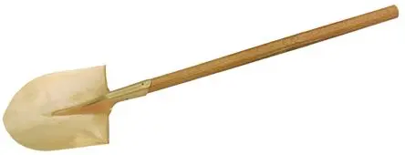 Produktfoto 1 von Bahco 290 mm Aluminiumbronze Funkenfreie runde Schaufel, Griff aus Hickory, Grifflänge: 1160 mm Rot