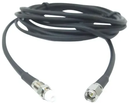 Produktfoto 1 von Siretta FME RF LLC200A Koaxialkabel, Abgeschlossen, 50 Ω, 10 m, Aussen ø 5 mm Außen-ø , Schwarz