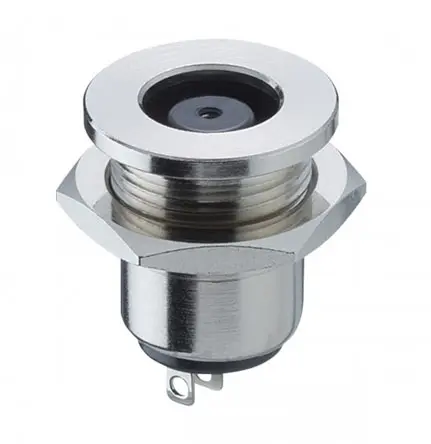 Produktfoto 1 von Lumberg 1614 DC Buchse vernickelt 24,0 V / 10.0A x 16.5mm, 2.35mm Stift, Snap-In