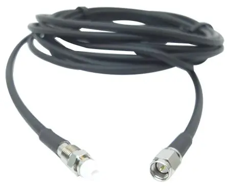 Produktfoto 1 von Siretta FME, SMA RF LLC200A Koaxialkabel, Abgeschlossen, 50 Ω, 10 m, Aussen ø 4.95 mm Außen-ø , Schwarz