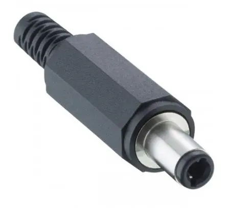 Produktfoto 1 von Lumberg 1633 Gerade Hohlstecker DC-Stecker Nickel 4A 24.0V, Innen-Ø 2.5 mm / Außen 5.5 mm Außen-ø x 46.5 mm, 2.1 mm