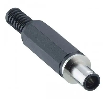 Produktfoto 1 von Lumberg 1636 Gerade Hohlstecker DC-Stecker Nickel 10A 24.0V, Innen-Ø 5.6 mm / Außen 7.9 mm Außen-ø x 71.1 mm, 2.1 mm
