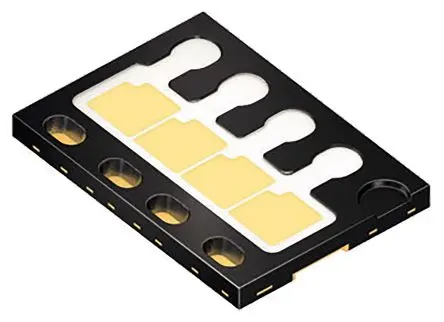 Produktfoto 1 von ams OSRAM OSLON Black Flat Oberfläche LED Weiß 12.3 V, Cluster 4-LEDs, 120 °, 8-Pin SMD-Epoxidharz