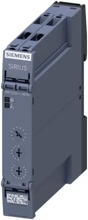 Produktfoto 1 von Siemens 3RP25 Zeitrelais, DIN-Hutschiene 24 V dc 24V ac, 0.05 s to 100 h, 1 Kont. Multifunktion, 1-poliger Umschalter