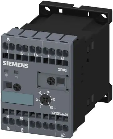 Produktfoto 1 von Siemens 3RP20 Zeitrelais, DIN-Hutschiene 24 V dc 24V ac, 0.05 s to 100 h, 1 Kont. Multifunktion, 1-poliger Umschalter