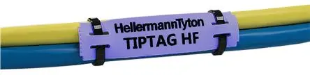 Produktfoto 1 von HellermannTyton Kabeletiketten B. 65 mm für TT430, TT4000+ 190 pro Paket auf Blau 65 mm Blau Polyolefin