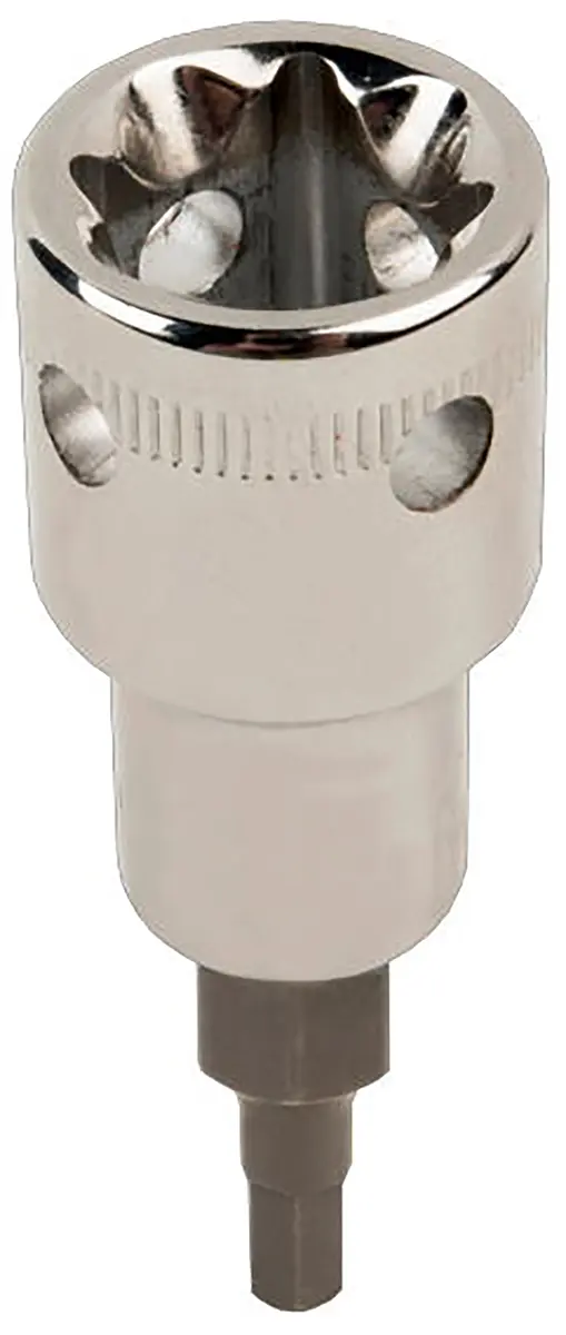 Produktfoto 1 von Bahco 12.7 mm 11.11 mm Sechskant Schraubbit, Vierkant Chrom Vanadium Stahl, 1-teilig, 61 mm