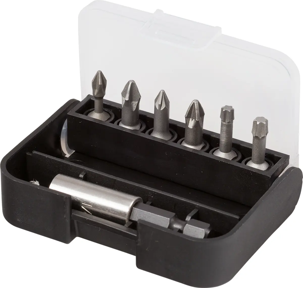 Produktfoto 1 von RS PRO Pozidriv, Phillips, Innensechsrund Sechskant Treiberbit Edelstahl 1/4 in PH2, PZ1, PZ2, T20, T25, Länge 25 mm,