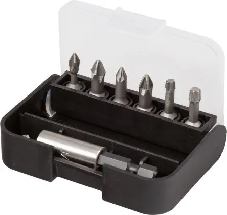 Produktfoto 1 von RS PRO Phillips, Pozidriv, Innensechsrund Sechskant Treiberbit Edelstahl 1/4 in PH2, PZ1, PZ2, T20, T25, Länge 25 mm,