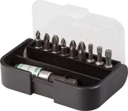 Produktfoto 1 von RS PRO Phillips, Pozidriv, Innensechsrund Treiberbit Edelstahl 1/4 in PH2, PH3, PZ1, PZ2, PZ3, T20, T25, T30, Länge 25