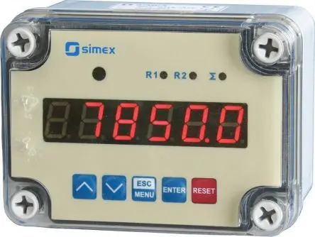 Produktfoto 1 von Simex SLIK-N118 Zähler Zähler LED-Display Automatisch und manuell 6-stellig 24V dc, Impuls, max. 10 kHz