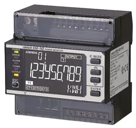 Produktfoto 1 von Omron KM Motorlastüberwachung, 6A Leistungsüberwachung 100V ac, 270 V ac 90mm x 90 mm Motorzustandsüberwachungsgerät mit