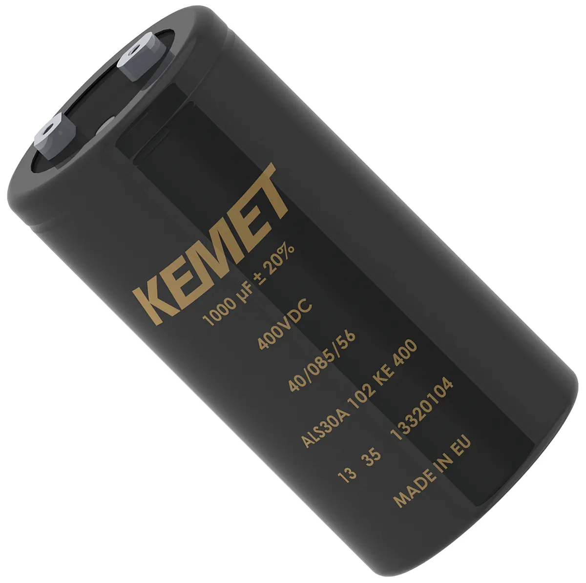 KEMET ALS31, Schraub Aluminium-Elektrolyt Kondensator 10000μF ±20% / 250V dc, Ø 77mm x 146mm, +85°C