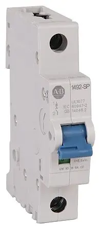 Produktfoto 1 von Allen Bradley 1492-SPM Miniaturüberlastschalter Typ D, Pol 1-polig 8A 277V ac, Abschaltvermögen 10 kA 48 V dc