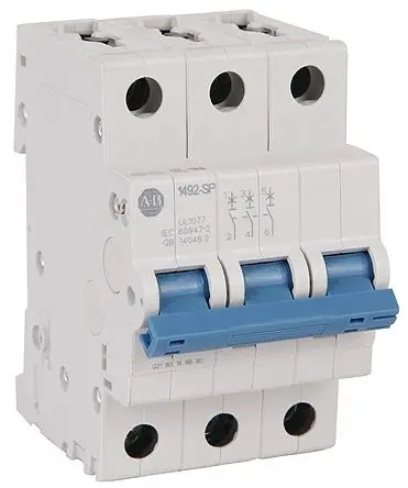 Allen Bradley 1492-SPM Miniaturüberlastschalter Typ D, Pol 3-polig 2A 480V ac, Abschaltvermögen 15 kA 1492-SPM 96 V dc