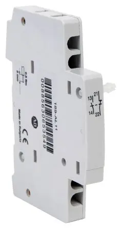 Produktfoto 1 von Allen Bradley 110V dc, 220 V dc, 230 V ac, 24 V dc, 400 V ac, 60 V dc Bulletin 189-AL Geräteschutzschalter Hilfskontakt