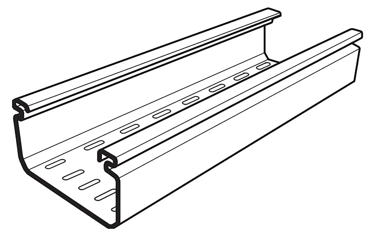 Cablofil International PCT Kabelrinne, T. 50 mm x 100 mm x 3 m Polyvinylchlorid