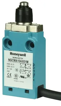 Produktfoto 1 von Honeywell NGC Endschalter, Stößel 1-poliger Umschalter, IP67, Metall 240V ac 6A