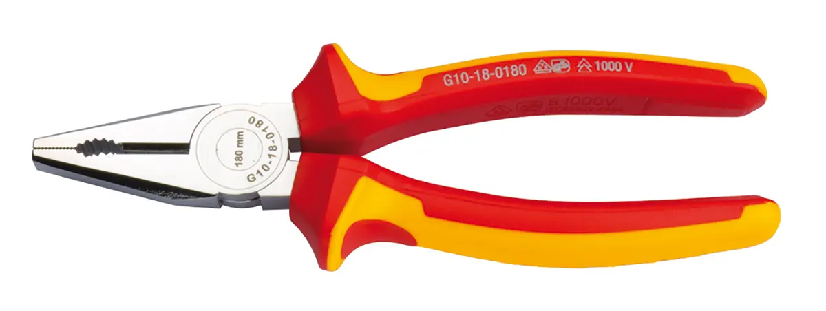 Produktfoto 1 von RS PRO Rundzange / Backen 35mm Schneidkraft → 1.8 mm 160 mm VDE 1000V zugelassen
