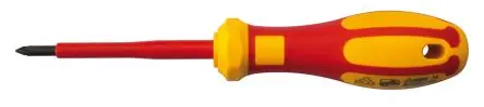 Produktfoto 1 von RS PRO VDE 1000V zugelassen PZ1 Isoliert, Molybdänstahl, Chrom Vanadium Stahl, 180mm / Klinge 80 mm