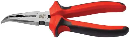 Produktfoto 1 von RS PRO Spitzzange / Backen 67mm Gebogene Spitze 200mm VDE 1000V zugelassen