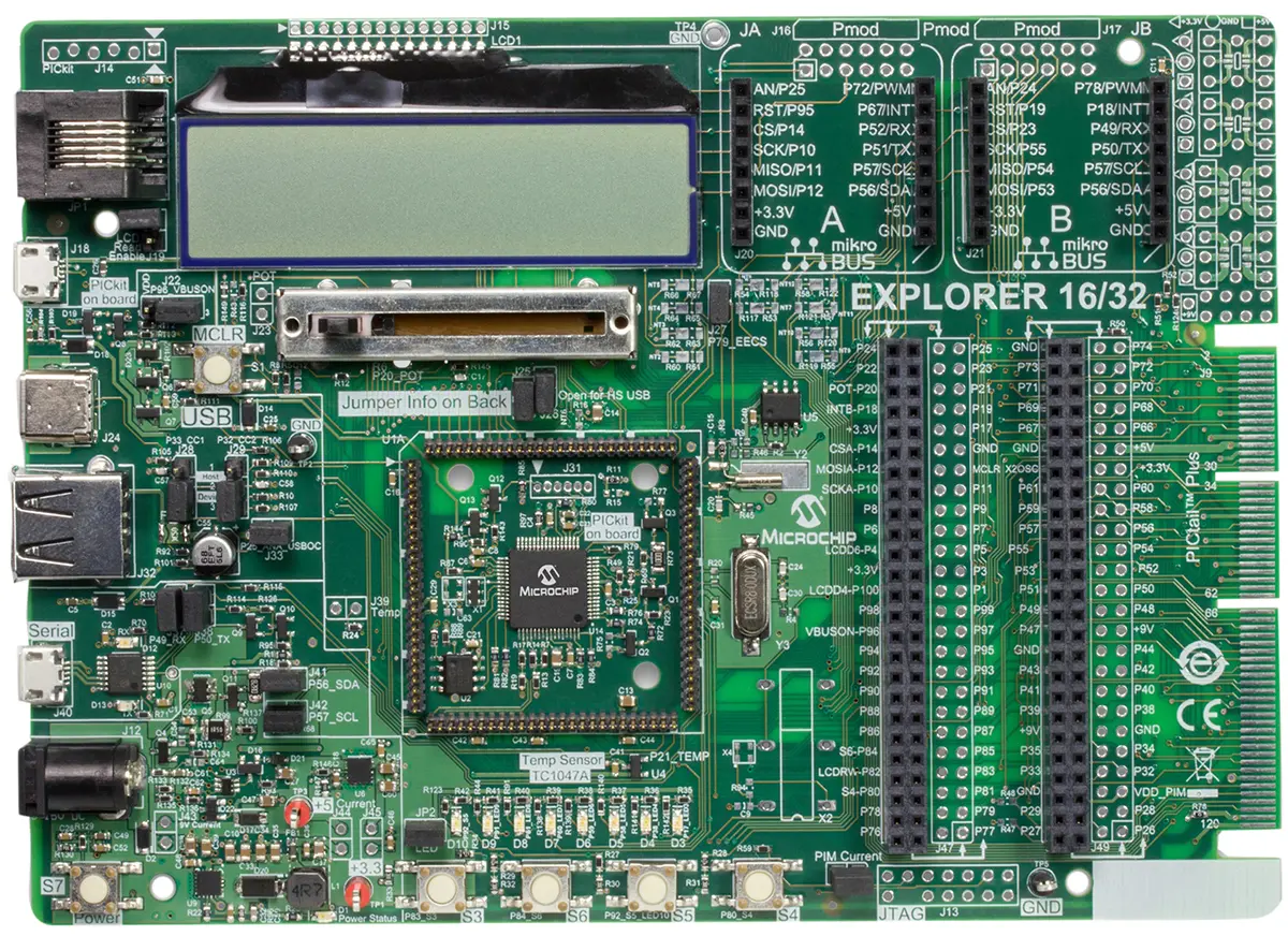 Produktfoto 1 von Microchip Entdecker 16/32 MCU, Entwicklungsboard Entwicklungsboard PIC16/32 SAM DM240001-2
