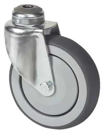 Produktfoto 1 von Tente Drehbar Rolle, Rad ø 125 mm, 160 kg, Ges H. 157 mm, Rad B. 32 mm, Polypropylen