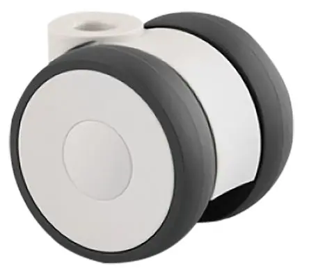 Produktfoto 1 von Tente Drehbar Rolle, Rad ø 50 mm, 200 kg, Ges H. 50 mm, Rad B. 47.5 mm, Polyurethan