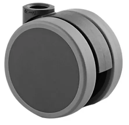 Produktfoto 1 von Tente Drehbar Rolle, Rad ø 55 mm, 80 kg, Ges H. 57 mm, Rad B. 37 mm
