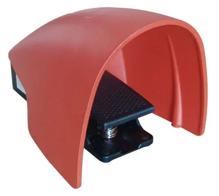 Produktfoto 1 von RS PRO Fußschalter Fußschalter Tastend, 1-poliger Wechsler Aluminiumdruckguss, 10A 600 V ac, IP65