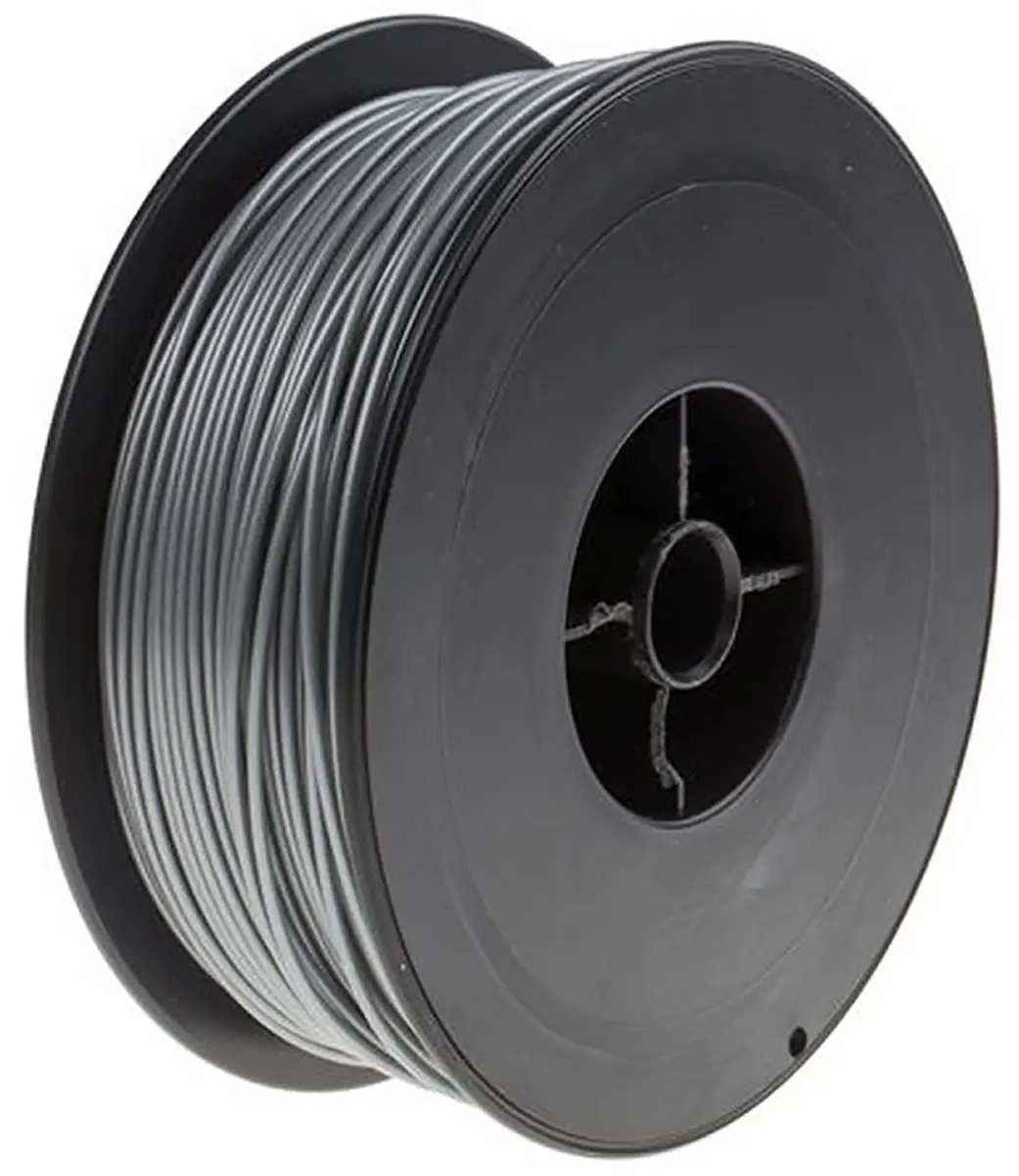 Produktfoto 1 von RS PRO Polymilchsäure 3D-Drucker Filament zur Verwendung mit Gängige Desktop-3D-Drucker, Silber, 1.75 mm, Fused