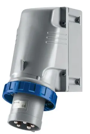 Scame OPTIMA-TOP Leistungssteckverbinder Blau 2P+PE, 230V, Wandmontage Gerade IP67 125A
