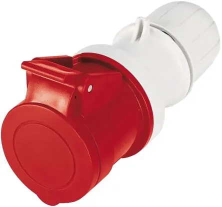 Produktfoto 1 von Scame Optima Leistungssteckverbinder Rot, 415V 3P+N+PE / 63A, Kabel IP44