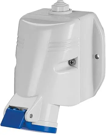 Produktfoto 1 von Scame OPTIMA-TOP Leistungssteckverbinder Blau, 230V 2P+PE / 16A, Wand IP44