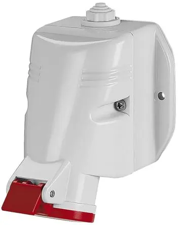 Produktfoto 1 von Scame OPTIMA-TOP Leistungssteckverbinder Rot, 415V 3P+N+PE / 16A, Wand IP44