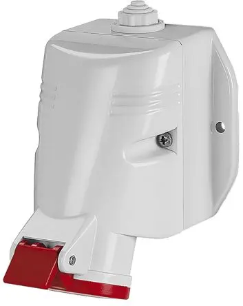 Produktfoto 1 von Scame OPTIMA-TOP Leistungssteckverbinder Rot, 415V 3P+PE / 32A, Wand IP44