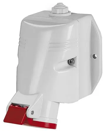 Produktfoto 1 von Scame OPTIMA-TOP Leistungssteckverbinder Rot, 415V 3P+N+PE / 63A, Wand IP44