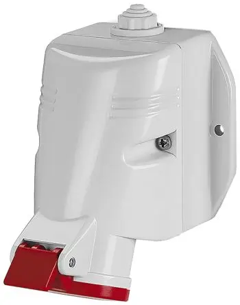 Produktfoto 1 von Scame OPTIMA-TOP Leistungssteckverbinder Rot, 415V 3P+N+PE / 63A, Wand IP67
