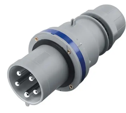 Produktfoto 1 von Scame Optima Leistungssteckverbinder Blau 2P+PE, 230V, Kabel Gerade IP44 63A