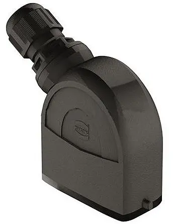 Produktfoto 1 von HARTING Han-Eco Kappe für robusten Stromversorgungsstecker 1 Hebel 1, Kabel 10A Steckverbinderkappe, IP65