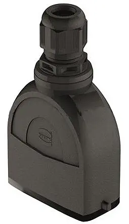 HARTING Han-Eco Kappe für robusten Stromversorgungsstecker 1 Hebel 1, Kabel 10A Steckverbinderkappe, IP65
