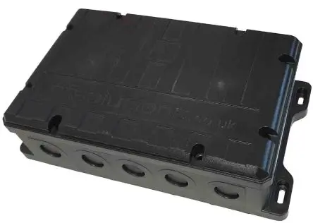 Produktfoto 1 von RF Solutions SHOEBOX; Gehäuse; ABS; Schwarz IP68 Breite 269 mm Höhe 83 mm