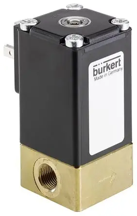 Produktfoto 1 von Bürkert 2873, 2 Proportionales Magnetventil 24V dc, Öffner 3.18 mm 3.18 mm