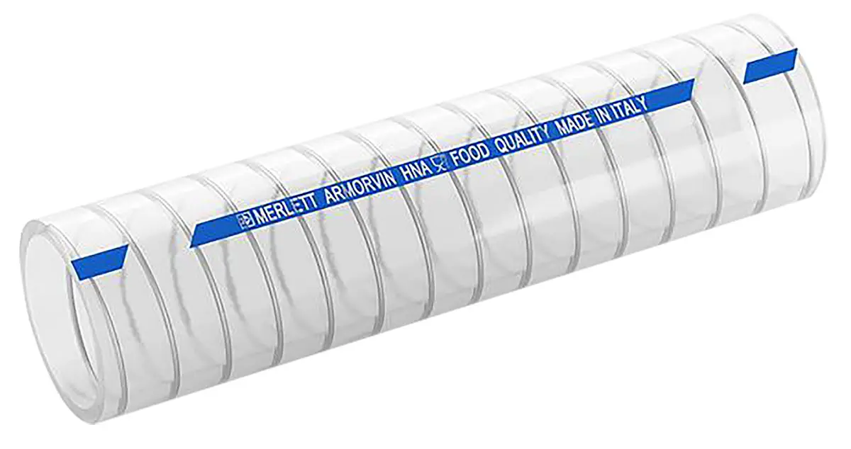 Contitech Armorvin HNA Schlauch, Ø 38mm 47mm Klar PVC Übertragung, Vakuum 4 bar für Lebensmittel x 5m