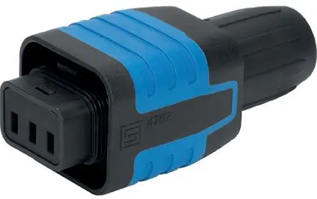 Produktfoto 1 von Schurter 4762 IEC-Steckverbinder S15 250V, Gerade Stecker, Kabel 15A