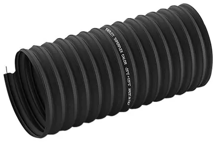 Contitech Saug- und Förderschlauch Thermoplastisches Elastomer Verstärkt, Außen-Ø 127 mm Außen-ø , Länge 10 m, Schwarz
