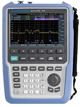 Produktfoto 1 von Rohde & Schwarz Spectrum Rider FPH Spectrum Rider Tragbar Spektrumanalysator, 2 GHz, 5 kHz, RJ45, 10/100 Base-TX, USB