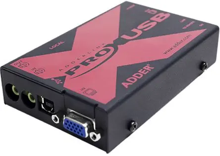 Produktfoto 1 von Adder KVM-Extender USB Extender-Paar VGA 300 m 1 Anschlüsse 1 1 Displays Catx