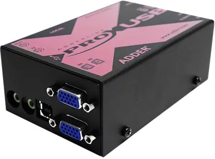 Produktfoto 1 von Adder KVM-Extender USB Extender-Paar VGA 300 m 1 Anschlüsse 2 2 Displays Catx