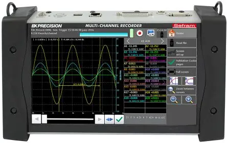 Produktfoto 1 von Sefram 20-Kanal Strom, Widerstand, Temperatur, Thermoelement, Spannung Datenlogger, 200V / 1mA, 0°C → +40°C, Sensor B,